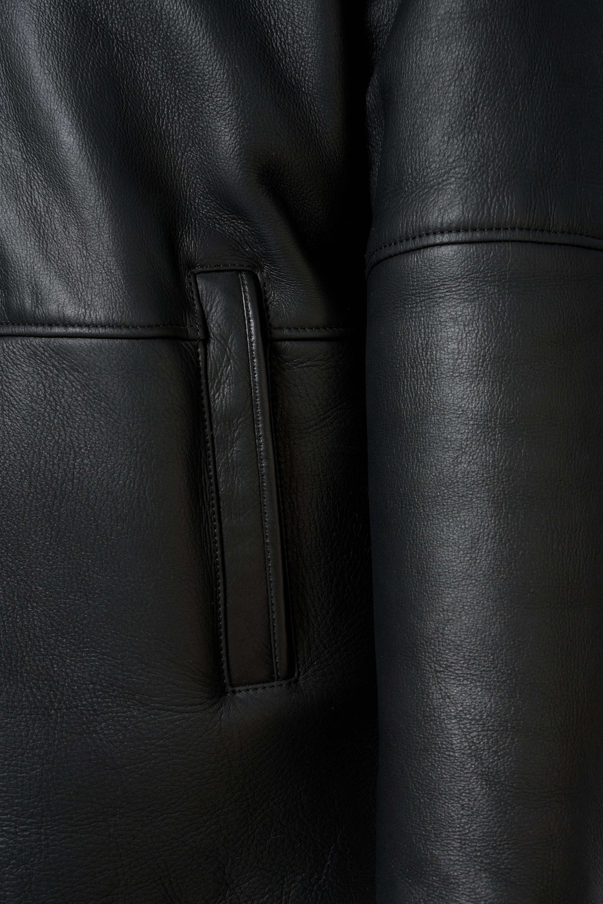 Zalvaro Everest Hooded Shearling Jacket in genuine sheepskin leather with natural shearling lining and leather hood