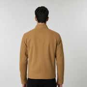 Falcon Nubuck Racer Jacket in premium soft nubuck leather with streamlined silhouette and band collar
