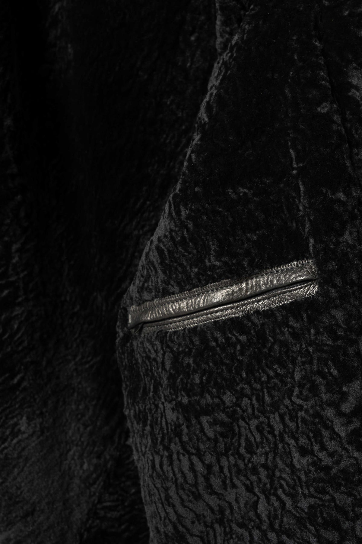 Black Heritage Shearling Leather Jacket with genuine leather and luxurious shearling interior