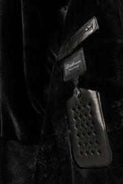 Hunter Field Leather Jacket black shearling lined premium genuine leather luxury outerwear