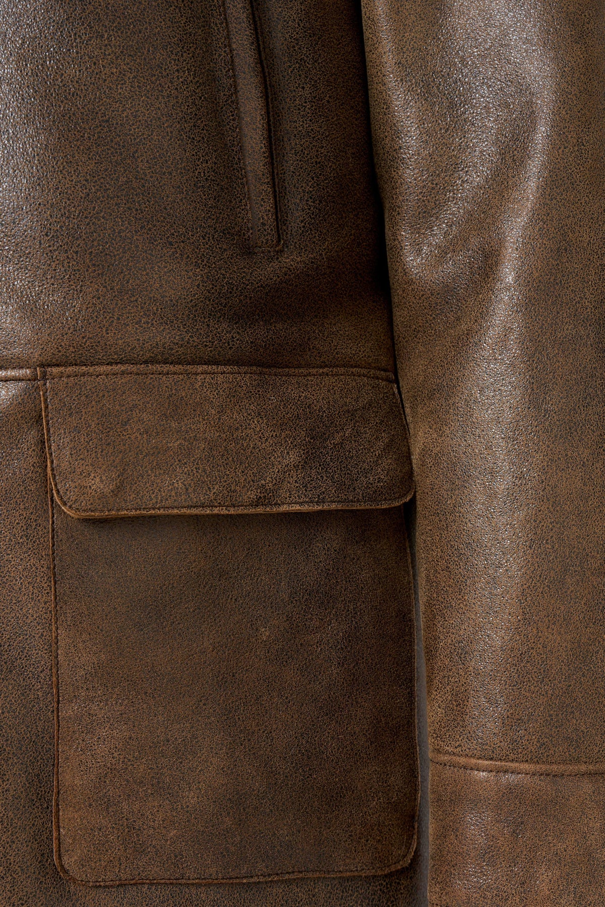 Kensington Shearling Leather Jacket in saddle brown made from genuine sheepskin with natural shearling lining
